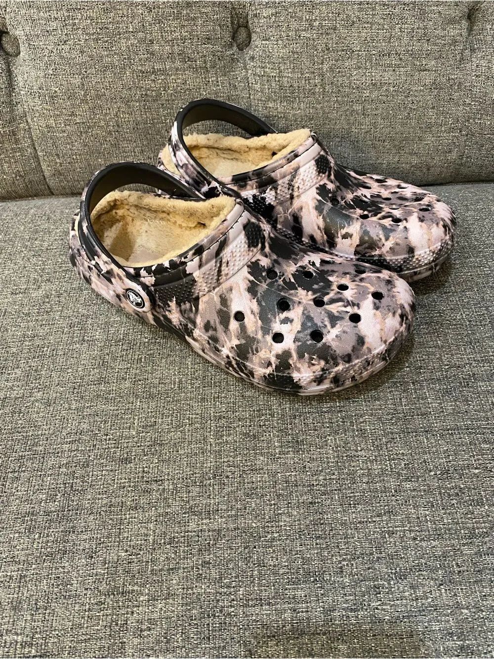 CROCS Classic Lined Bleach Dye Clog Women’s Size 7